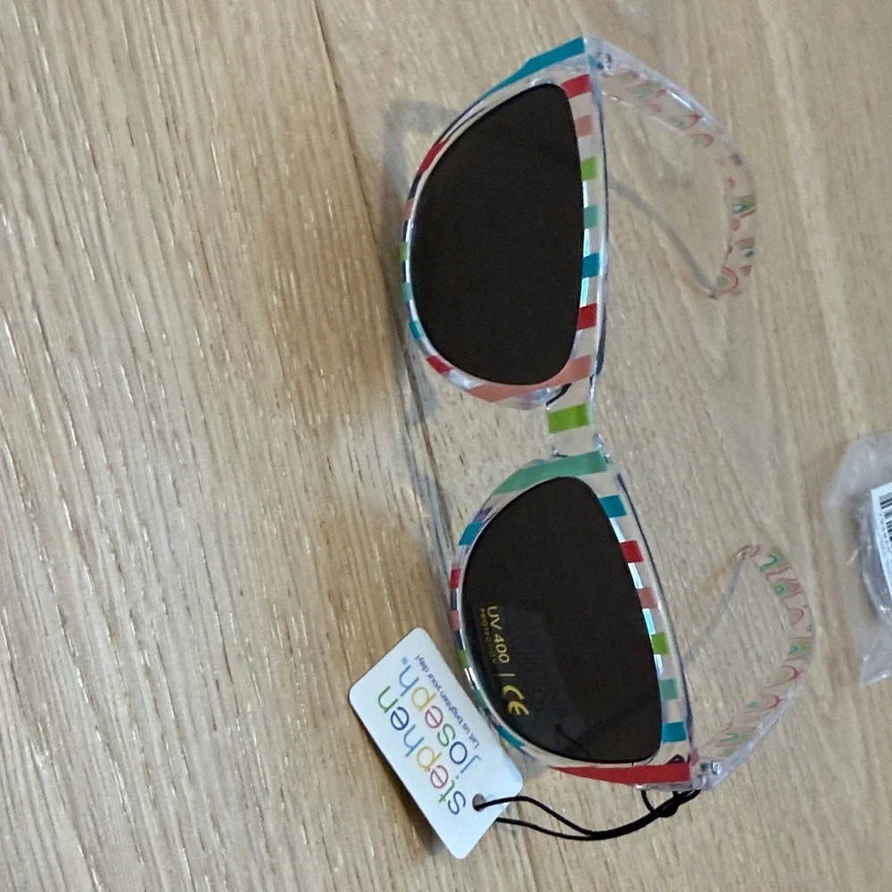 NWT Stephen Joseph Bundle of 2 Pair of Kids Sunglasses - Pink and Multicolor